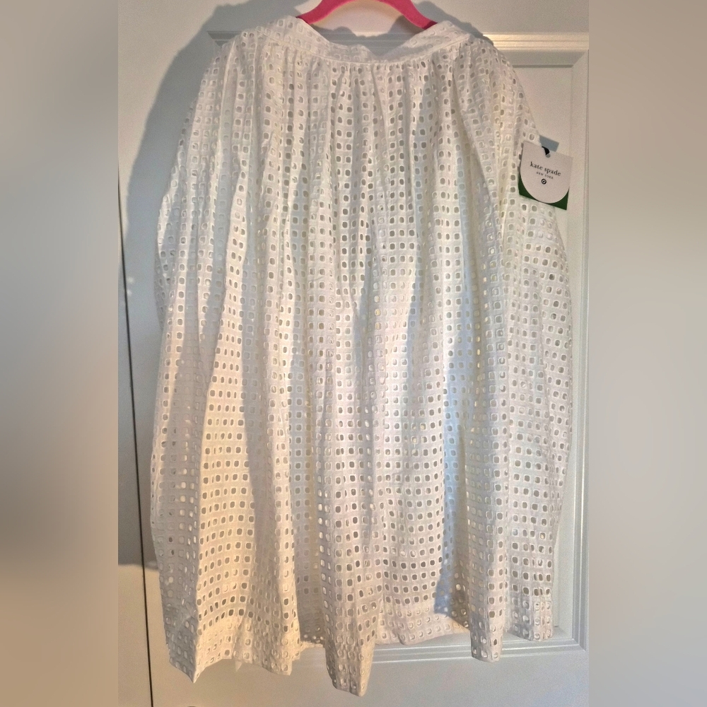 NWT Kate Spade New York x Target Eyelet Volume Midi Skirt 1X - Picture 4 of 6